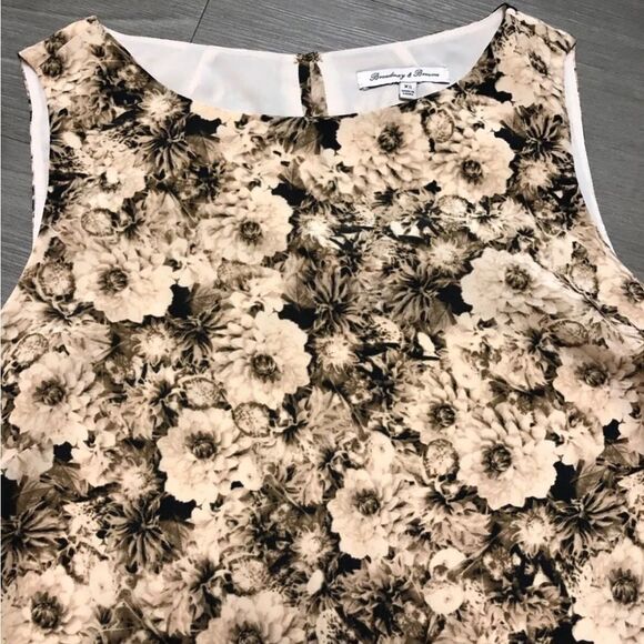 Madewell Broadway & Broome Silk Floral lined shift Dress. Sz M - Picture 8 of 11